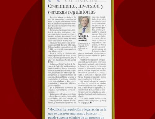 Crecimiento, inversión y certezas regulatorias