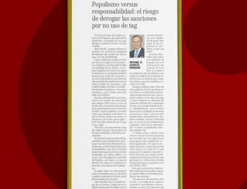 Populismo versus responsabilidad: el riesgo de derogar las sanciones por no uso de tag