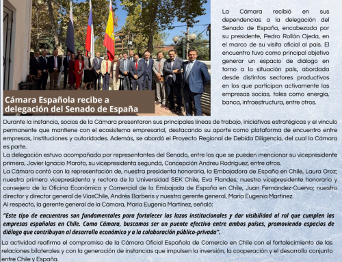 AIECH menciona visita de la Delegación del Senado Español a la Cámara Española