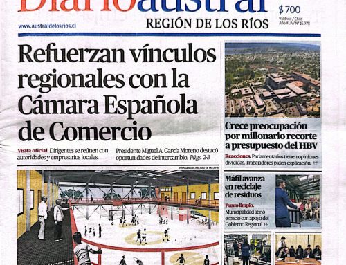 Diario Austral de Valdivia destaca la visita del Directorio de la Cámara a la Región de Los Ríos.